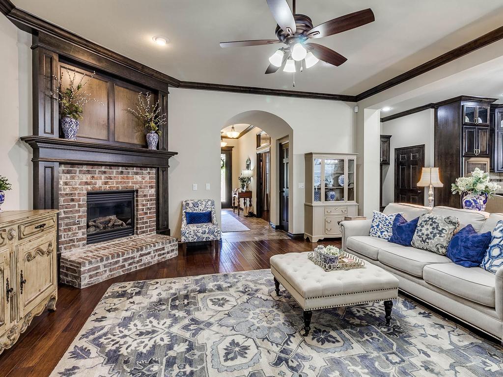 Staged formal living room